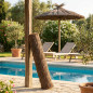 2.4m Heather Screen for Garden, Pool and Beach Umbrellas | Natural Privacy Screen