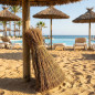 2.4m Heather Screen for Garden, Pool and Beach Umbrellas | Natural Privacy Screen