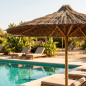 2.4m Heather Screen for Garden, Pool and Beach Umbrellas | Natural Privacy Screen