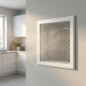 Grille de ventilation métallique avec cadre intégré 15 x 15 cm blanche | Ventilation et conduits