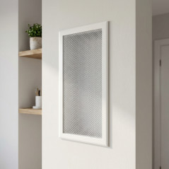 Metal Ventilation Grille with Pre-frame 30x15 cm White | Ventilation and Ducts