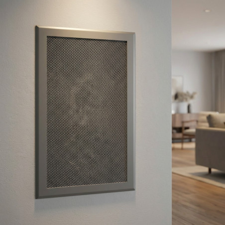 Metal Ventilation Grille with Pre-frame 50x20 cm Grey | Ventilation and Ducts