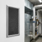 Metal Ventilation Grille with Pre-frame 50x20 cm Steel | Ventilation and Ducts