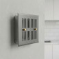 Grille de ventilation grise réglable 15 x 15 cm avec sortie Ø 120 mm | Grille d'aération réglable pour ventilation et extraction