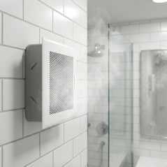 Grelha de ventilação ajustável branca 15x15 cm com saída de Ø100 mm | Grelha de ar ajustável para ventilação e exaustão