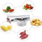 Prensador Manual para Patata Acero Inoxidable 9x28x11 cm | Prensa de Cocina