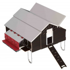 Gallinero Móvil Free-Range 1,5x1,8 m | Gallinero Exterior Gallinas Camperas