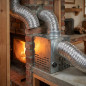 Ventilateur de distribution d'air chaud 520 m³/h pour cheminées | Ø entrée et sortie 149 mm