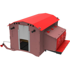 Pollaio fisso con serbatoio acqua 7L 150x130x114 cm | Capacità 10-20 galline ovaiole