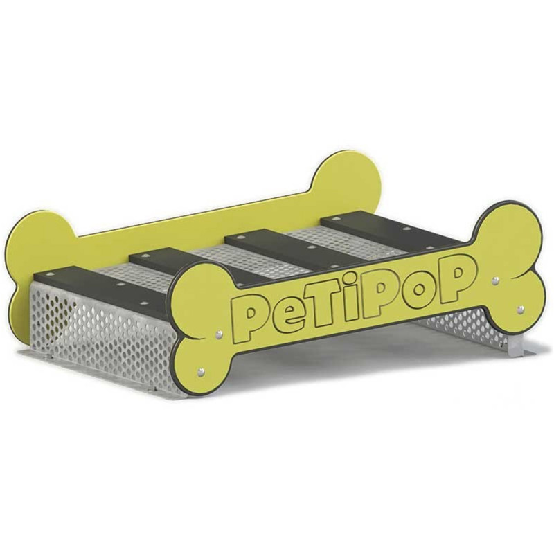 Pista de Salto em Distância Galvanizada para Agilidade Canina 90x64x32 cm | Percurso de Obstáculos para Cães