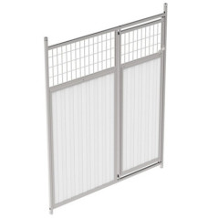 Cuccia per cani mista frontale 150x185 cm con porta | Cuccia per cani