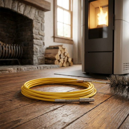 1m Extension Hose for Pellet Stove Chimney Sweep | Pellet Stove Cleaning Accessory
