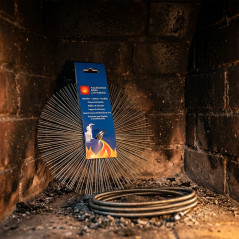 Ramonoir rond en acier, forme hérisson, Ø 15 cm | Nettoyage de cheminées et de conduits de fumée