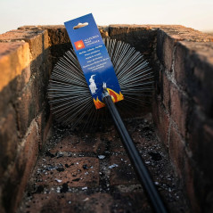 Round Steel Chimney Sweep Hedgehog Ø20 cm | Chimney and Flue Cleaning