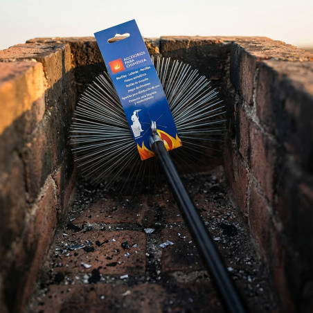Round Steel Chimney Sweep Hedgehog Ø20 cm | Chimney and Flue Cleaning