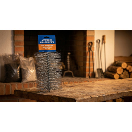 Erizo Deshollinador Redondo Acero Ø25 cm | Limpieza Chimeneas y Conductos
