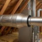 Galvanized Steel Hot Air Distribution Reducer 125-110 mm | Air Ducts