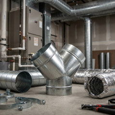 Y Acero Galvanizado para Distribución Aire Caliente Ø100 mm | Conductos de Aire