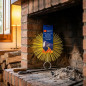 Erizo Deshollinador Redondo Nylon Ø8 cm Rosca M12/175 con Anilla | Limpieza Chimeneas