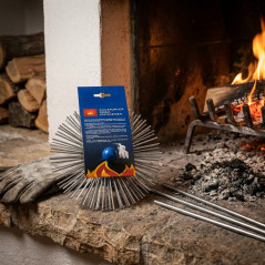 Erizo Deshollinador Redondo Acero Ø25 cm Rosca M12/175 con Bola | Limpieza Chimeneas