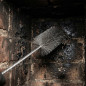 Boiler and Chimney Cleaning Brush, Steel, 1 m, Brush 13x4 cm | Professional Use