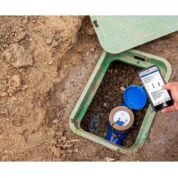 Wasserzähler Hunter HC-075-FLOW-B für Bewässerungscomputer. Männliches Gewinde 3/4'' DN 20 mm