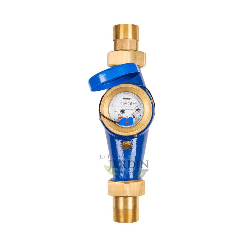 Hunter HC-100-FLOW-B Water Meter for Irrigation Controllers | 1" DN25 Male Thread | Garden Water Meter