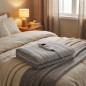 Couverture chauffante pour lit 130 W | Couverture chauffante 160 x 130 cm | 10 niveaux de chaleur | Chauffe-lit avec minuterie 9