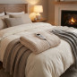 Coperta elettrica da 150 W per letto | Coperta elettrica 200x150 cm | 10 livelli di calore | Scaldaletto con timer da 9 ore