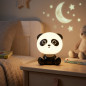 Luminária Noturna Infantil Urso Panda | LED Recarregável com 8 Modos de Luz | Ambiente Mágico para Quartos