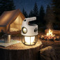 Rechargeable Camping Lantern with Power Bank | 2x1200mAh Battery | Portable Lantern with Solar and USB Type-C Charging