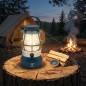 Rechargeable Camping Lantern with Solar and USB Type-C Charging | 1x1200mAh Battery | Portable Lantern with Foldable Handle