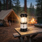 Wiederaufladbare Campinglaterne mit Powerbank | 1 x 1200 mAh Akku | Tragbare Laterne mit Solar- und USB-Typ-C-Ladefunktion