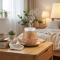 120ml Aromatherapy Humidifier | Essential Oil Diffuser with LED Light | 11.7 x 16cm | Timer Up to 6 Hours