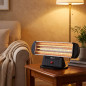 Quartz Heater with 3 Heat Settings (400-800-1200W) | Heater with Quartz Tubes | Radiator with Anti-Tip Protection
