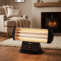 Quartz Heater with 3 Heat Settings (400-800-1200W) | Heater with Quartz Tubes | Radiator with Anti-Tip Protection
