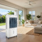 Climatizador Evaporativo Portatil | Enfriador de Aire 3 Velocidades | Depósito de 65L | Adecuado para espacios de 40-50 m²