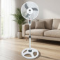Ventilateur sur pied 40 cm | Ventilateur avec tête oscillante à 3 vitesses | Hauteur réglable jusqu'à 1,3 m | Puissance 45 W | 3 Ventilateur sur pied 40 cm | Ventilateur avec tête oscillante à 3 vitesses | Hauteur réglable jusqu'à 1,3 m | Puissance 45 W | 3