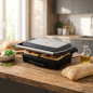 1000-W-Panini-Grill/Sandwichmaker | Antihaftbeschichteter Mehrzweck-Elektrogrill | 105°-Öffnungswinkel | Rutschfeste Füße | Kühl