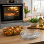 Set di 3 vassoi ovali in vetro da forno da 0,7 a 2,4 litri | Contenitori adatti al microonde, al congelatore e alla lavastovigli
