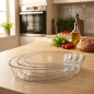 Set mit 3 ovalen Glas-Auflaufformen, 0,7–2,4 Liter | Mikrowellen-, gefrier- und spülmaschinengeeignet