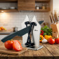 Afilador de Cuchillos Manual | Afilador de Cocina Apto para Todo Tipo de Cuchillos | Herramienta de Corte 12*7,7*16,5cm