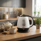 1 Liter Stainless Steel Electric Kettle | Kettle with Removable Filter | Portable Electric Teapot for Infusions or Tea