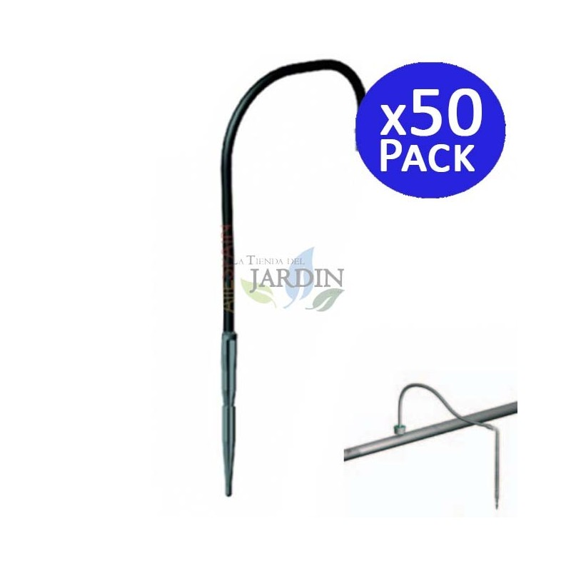 Estaca para Irrigação por Gotejamento | Pacote com 50 Estacas para Irrigação por Gotejamento com 1 Saída | Estaca para Irrigação
