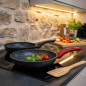 Set di 2 padelle in alluminio | Padella con base a induzione 22 cm - 26 cm | Rivestimento antiaderente effetto pietra Set di 2 padelle in alluminio | Padella con base a induzione 22 cm - 26 cm | Rivestimento antiaderente effetto pietra