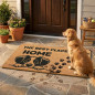 Zerbino per cani 75x45 cm | Tappeto antiscivolo e resistente | Materiale flessibile e riciclabile | Ideale per l'ingresso di cas