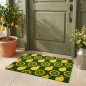 Zerbino Limone 75x45 cm | Tappeto antiscivolo e resistente | Materiale flessibile e riciclabile | Ideale per l'ingresso di casa