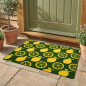 Tapis de porte citron 75 x 45 cm | Tapis antidérapant et résistant | Matière flexible et recyclable | Idéal pour l'entrée de la
