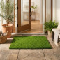 Felpudo Cesped 75x45 cm | Alfombra Antideslizante y Resistente | Material Flexible y Reciclable | Ideal para Entrada Hogar