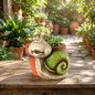 Schnecken-Pflanzgefäß | Dekoratives Pflanzgefäß 22 x 22 x 24 cm | Für drinnen, im Garten oder auf der Terrasse | Ideal für klein Schnecken-Pflanzgefäß | Dekoratives Pflanzgefäß 22 x 22 x 24 cm | Für drinnen, im Garten oder auf der Terrasse | Ideal für klein